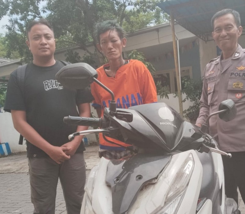 Pelaku Pencurian motor di Polsek Kenjeran 