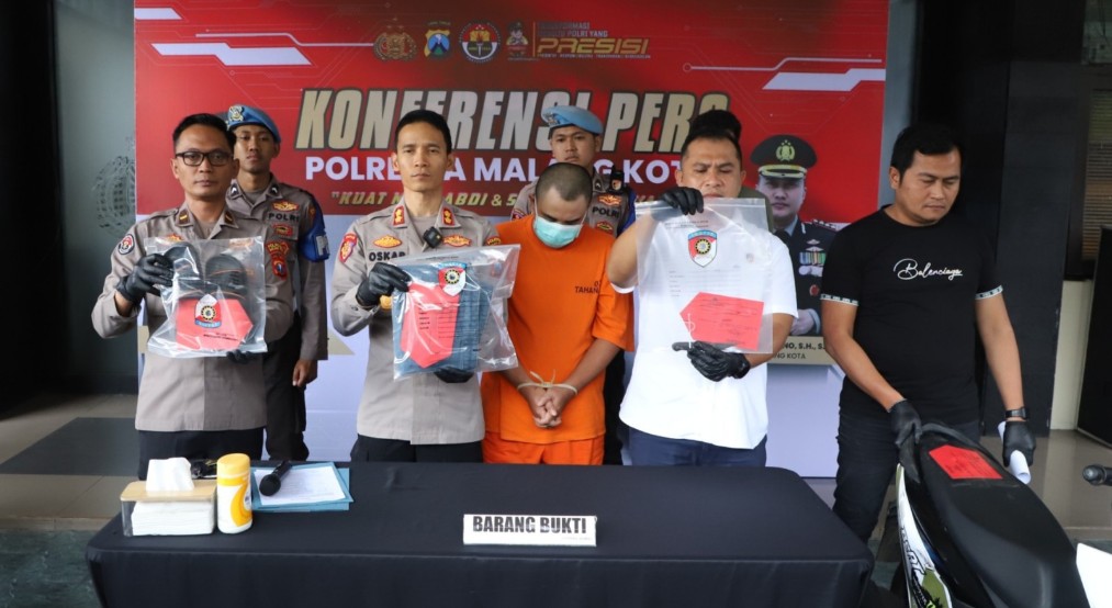 Begal Ojol di Polresta Malang