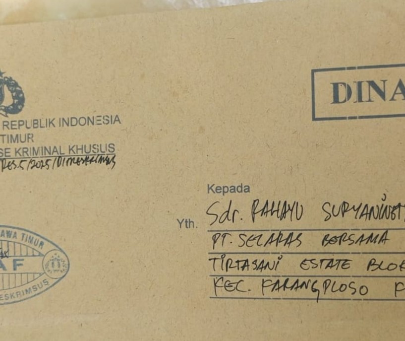 Surat pemanggilan PT Selaras 