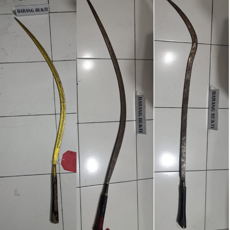 Barang bukti yang diamankan 