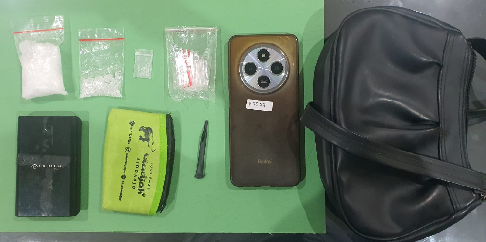 Barang bukti yang diamankan 