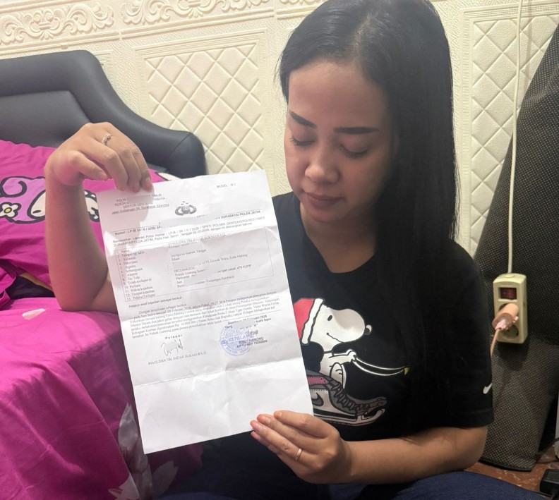 Korban jambret tunjukan bukti Laporan