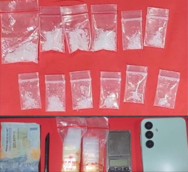 Barang bukti yang disita Polres Tanjung Perak Surabaya