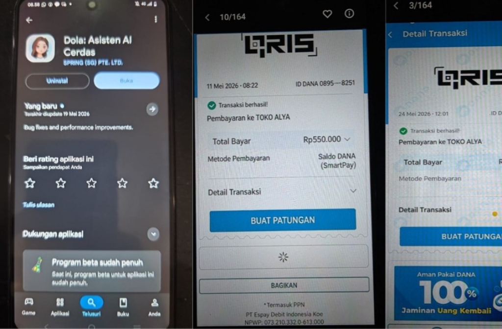 Penipuan modus Qris palsu