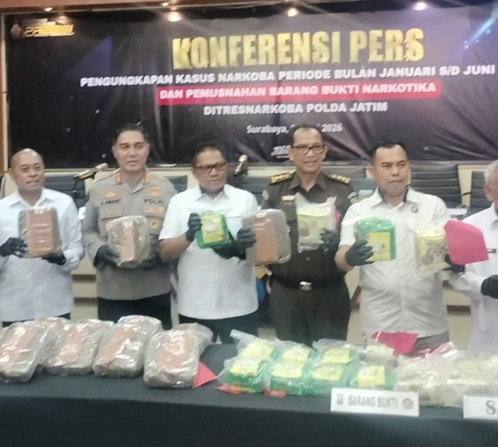 Ungkap kasus Narkoba Polda Jatim