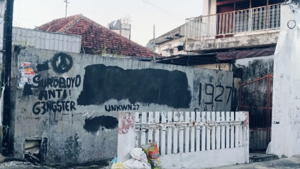 Tembok bertuliskan SETARA sekitaran rumah pelaku dihapus
