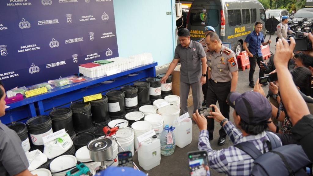 Kosmetik Ilegal diungkap Polresta Malang Kota