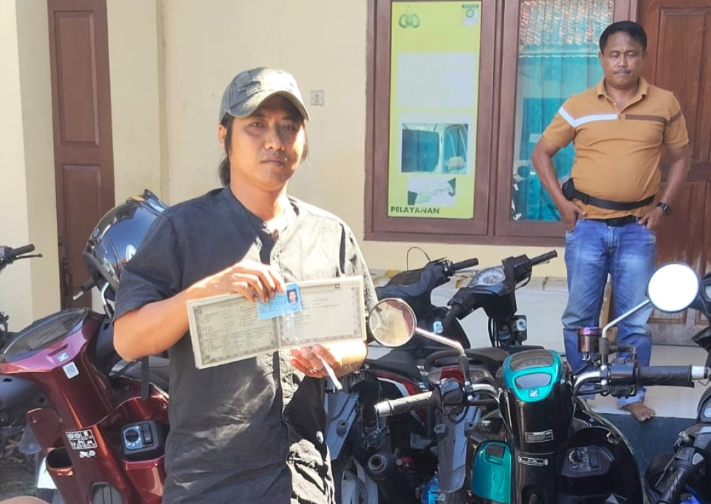Motor Hilang Kembali ke Pemilik, Satreskrim Polres Pamekasan Buktikan Komitmen Berantas Curanmor