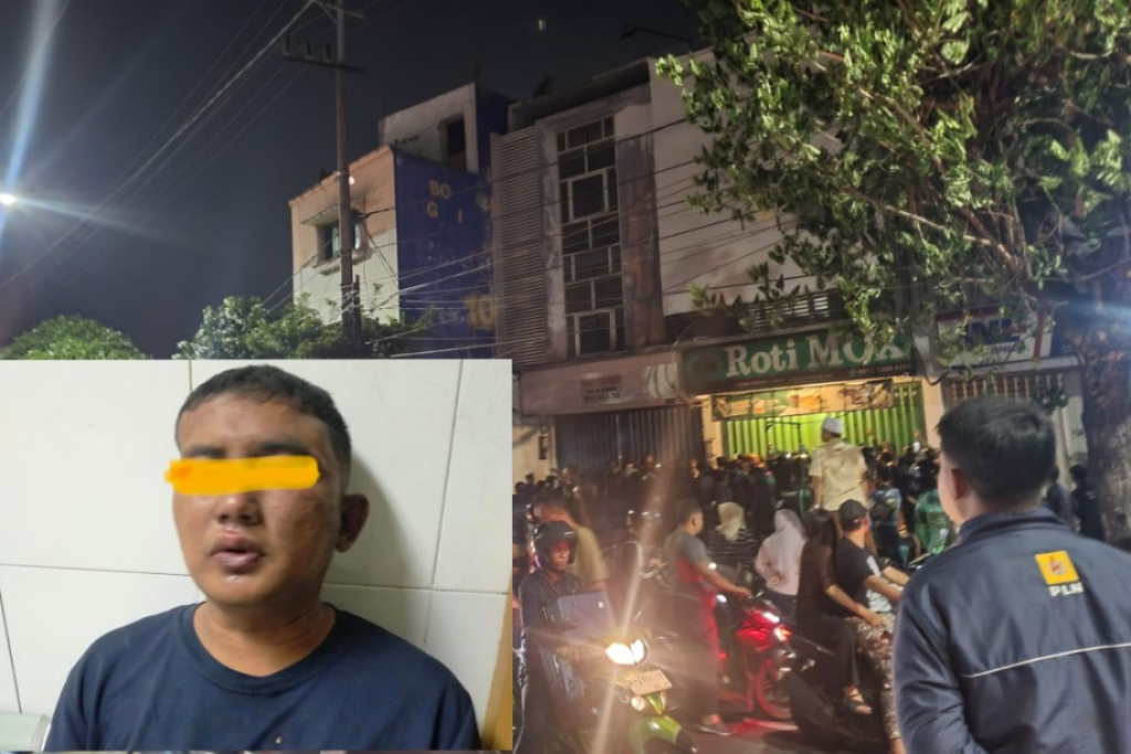 Diduga pelaku dan warga dilokasi kejadian