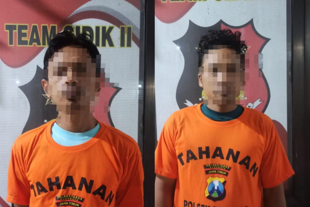 Dua pelaku di Polsek Sukolilo Surabaya
