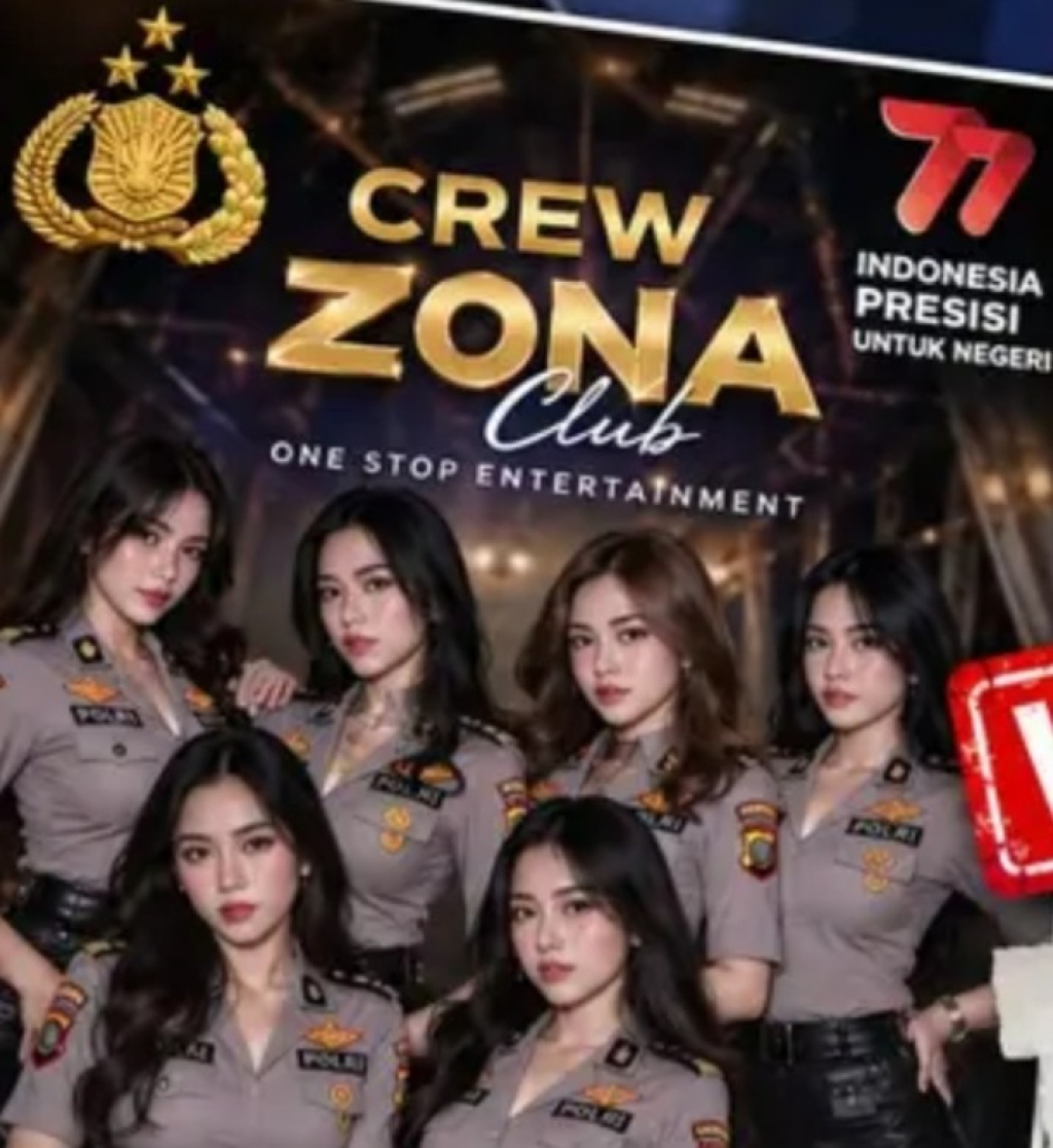 Polisi Periksa Lima Karyawan Zona Rasa Sayang, Pakai Baju Seksi Polri AI untuk Poster