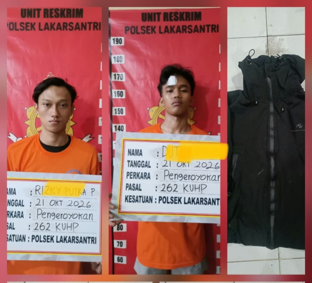 Tersangka pengeroyokan di Polsek Lakarsantri